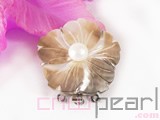 black flower shape shell clasp wholesale