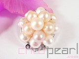 white 7-8mm rice shape freshwater pearl clasp wholesale