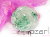 green flower shape jade clasp wholesale