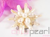 white 7-8mm rice shape freshwater pearl clasp wholesale