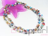 colorful irregular gemstone necklace wholesale
