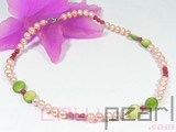 wholesale 7-8mm potato shape freshwater pearl necklace