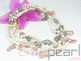 wholesale 7-8mm white potato shape freshwater pearl necklace
