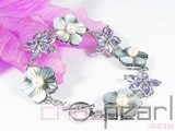 5-6mm white freshwater pearl bracelet wholesale