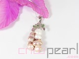 white irregular regeneration freshwater pearl pendant