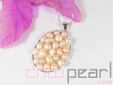 pink freshwater pearl pendant wholesale