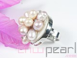multicolor freshwater pearl ring
