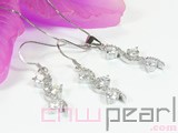 sterling silver plated rhodium set
