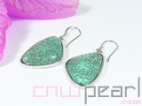 green triangle turquoise earrings wholesale