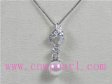 wholesale white akoya pearl pendant