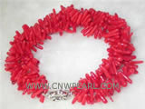7" 4 rows 8-10mm red branch natural coral bracelet