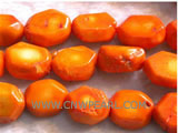 wholesale 16" 14-26mm saffron yellow irregular natural loose cor