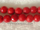 16" 10-11mm red face natural loose coral strand