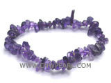 7" 12mm white crystal silver pig bracelet