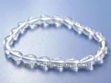 7" 8-10mm white raindrop shape crystal bracelet