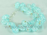 7" 10-15mm azury savageness irregular crystal bracelet