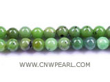 6mm round green jade loose gemstone beads