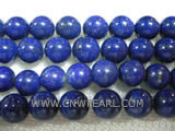 10mm blue round lapis lazuli loose gemstone beads
