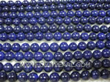 6mm blue round lapis lazuli loose gemstone beads