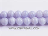 12mm light purple round agate loose gemstone beads