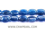 8-12mm blue elliptical apatite loose gemstone beads
