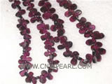 5-7mm AA carmine raindrop garnet loose gemstone strand