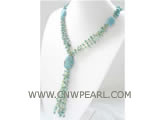 4-7mm 25-18-9mm 35-24-9mm blue elliptical gemstone necklace