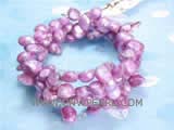 5-6mm peach blister freshwater pearl wrap bracelet