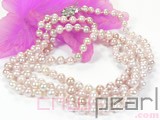 beautiful 9-12mm purple and white potato freshwater pearl necklace without clasp