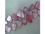 16" 8-12mm wine red sector loose shell strand