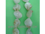 16" 7-8mm white irregular loose shell strand