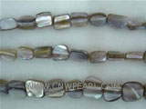 16" 7-8mm gray column shape loose shell strand