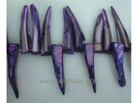 16" 6-35mm purple capsicum loose shell strand