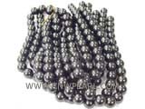 15" 16mm black south sea shell pearl beads in strand