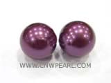 16mm purple south seashell pearl beads