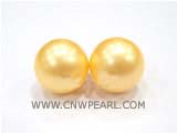 16mm golden south sea shell pearl beads