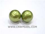 16mm green south sea shell pearl beads