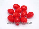 14-18mm red drop shape shell pearls beads
