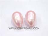 12-18.5mm drop shape pink south sea shell pearl beads