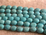 12-18mm blue elliptical natural loose turquoise beads