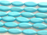 10-12mm blue elliptical natural loose turquoise beads
