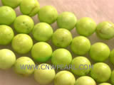10mm peak green round natural loose turquoise beads