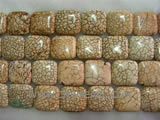 20-20mm multicolor square natural loose turquoise beads