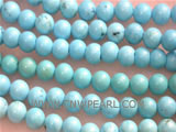6mm blue roundness natural loose turquoise beads