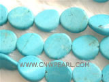 13-16mm blue round natural loose turquoise strand