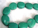 16-25mm green cake shape natural loose turquoise strand