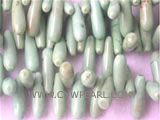 5-15mm green irregular natural loose turquoise strand