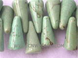 7-15mm green taper natural loose turquoise strand