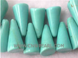 7-15mm blue taper natural loose turquoise strand