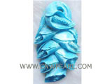 76*44*18mm goldfish natural coral carved pendant